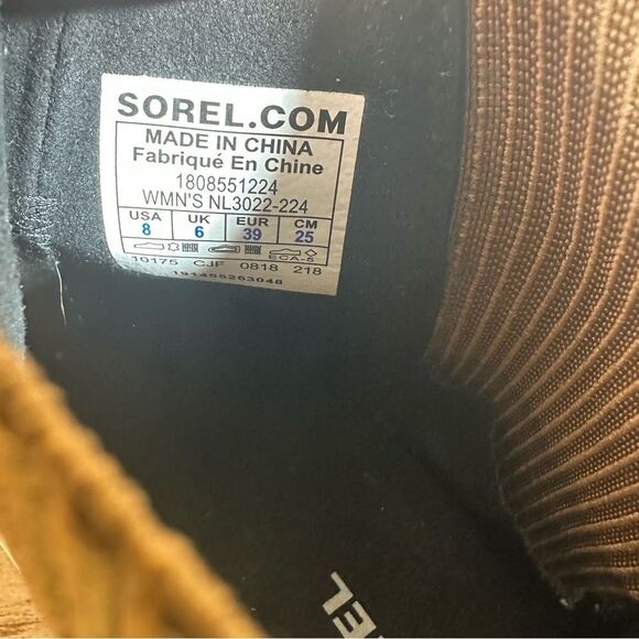 Sorel Tan Ankle Booties Women’s Size 8 - Picture 7 of 8